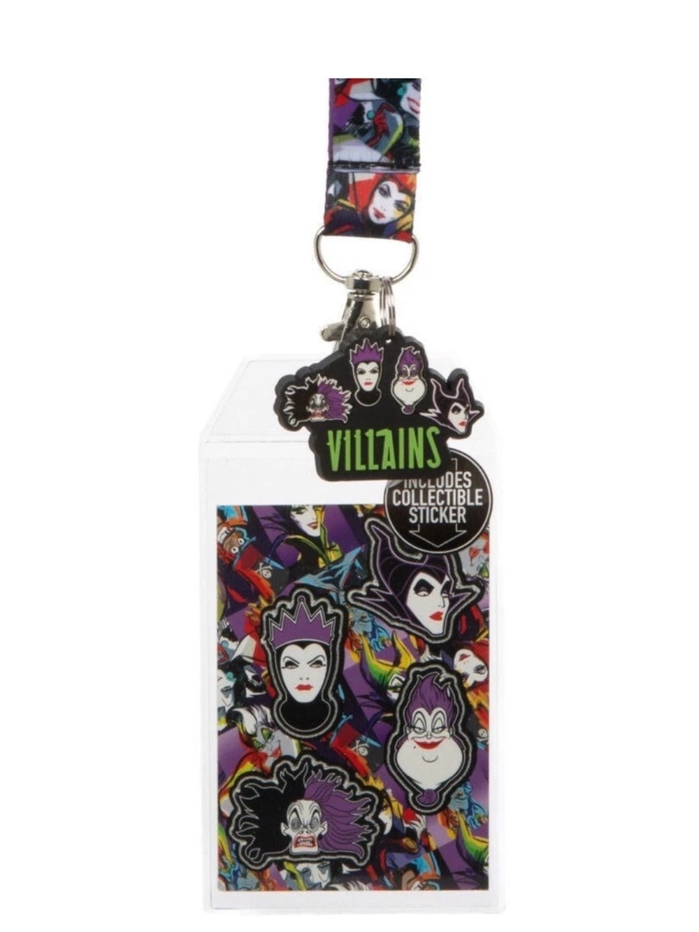 Disney Villains Lanyard with ID Holder and Rubber Charm